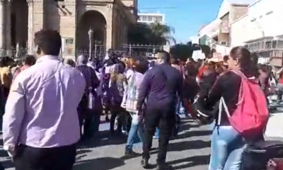 Así pidieron justicia en La Rioja/Foto. Captura de pantalla 