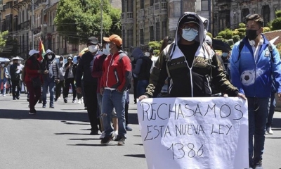 Protestas en contra de la Ley 1386 el pasado mes de octubre. | apg