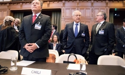 Equipo jurídico de Chile en la Corte Internacional de Justicia (CIJ) de La Haya. Foto: Internet