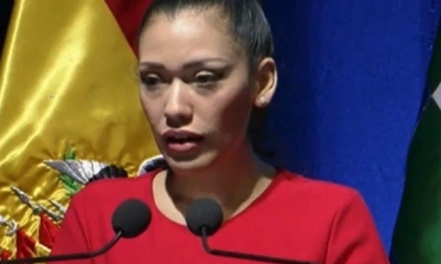 Adriana Salvatierra, presidenta del Senado/Foto. RRSS