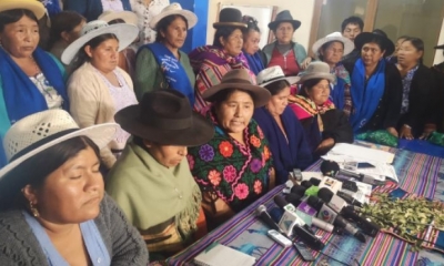 La Confederación de Mujeres Bartolina Sisa.