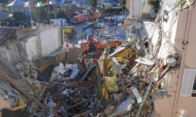 El derrumbe ocurrió en Sanary-sur-Mer, en el sureste de Francia.
