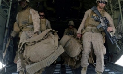 Archivo | Soldados norteamericanos arriban a Kandahar, Afganistán, el 26 de octubre de 2014