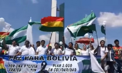 Más de 7.000 personas marcharon pidiendo paz/Foto. Captura de pantalla 