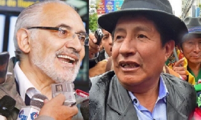 Carlos Mesa y Rafael Quispe/Foto. Kandire