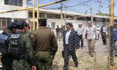 La Policía llegó al lugar para resguardar el predio y evitar conflictos/Foto. LT