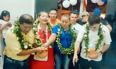 Juan Ramón Quintana y la diputada Marisol Lancea/Foto. NP