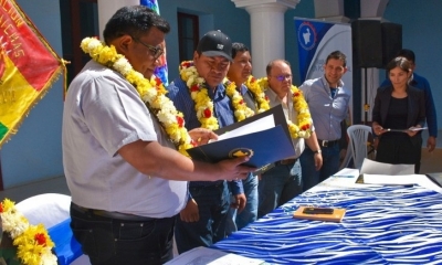 La firma del contrato se llevo a cabo en Tupiza/Foto. RRSS