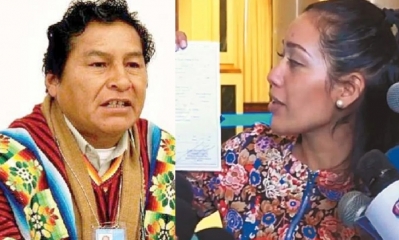Viceministro Cárdenas y la presidenta del Senado/Foto. Kandire