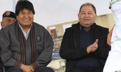 Carlos Romero y Evo Morales/Foto. RRSS