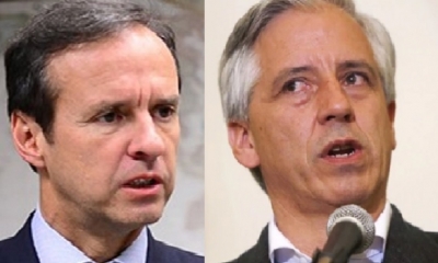 Jorge Quiroga y Álvaro García Linera/Foto. Kandire
