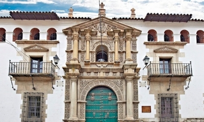 Fachada de la Casa Nacional de Moneda de Potosí.