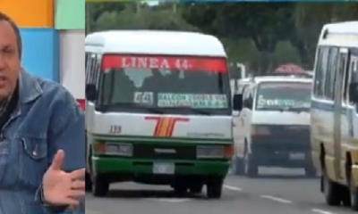 Mario Guerrero, dirigente del transporte/Foto. Captura de pantalla