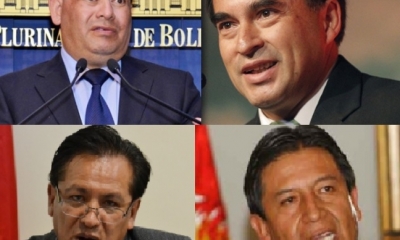 Carlos Romero, Juan R. Quintana, David Choquehuanca y René Martínez/Foto. Kandire.bo