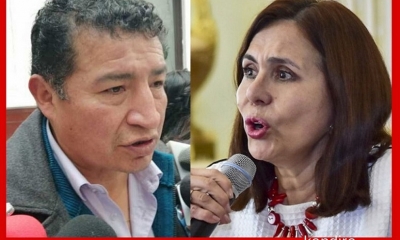 Víctor Borda y Karen Longaric, en duelo aparte por el Silala. 