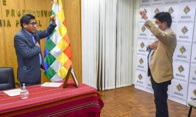 Gerente ejecutivo de la Empresa de Apoyo a la Producción de Alimentos (Emapa), Franklin Flores Córdova.
