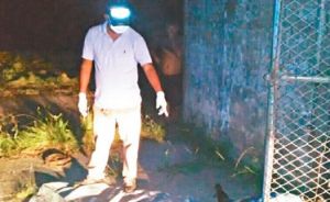 Los investigadores policiales retiraron el cuerpo el sábado por la noche, con apoyo de gente de la zona