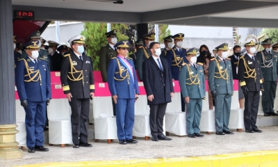 Acto realizado esta mañana con presencia del ministro interino de Defensa, Eduardo del Castillo | Ministerio de Gobierno  