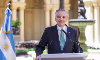 Alberto Fernández realizó sus últimas actividades como mandatario en la Casa Rosada 