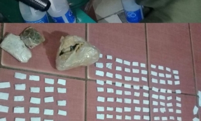 La policía presenta lo que encontró/Foto. RRSS