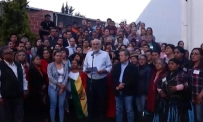 Carlos Mesa y su militancia/Foto. Captura de pantalla