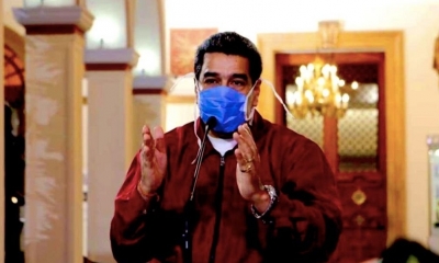 Nicolás Maduro, en el anuncio de las medidas contra el avance del coronavirus