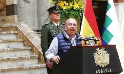 El ministro de Gobierno, Arturo Murillo