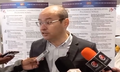 El diputado de Creemos Erwin Bazán 