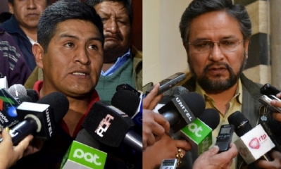 Alfredo Rada  y Guido Mitma/Foto. Kandire.bo 