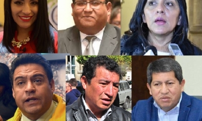 Algunas de las autoridades que renunciaron al secreto bancario/Foto. Kandire