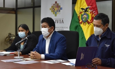 Ministro de Obras Públicos, Servicios y Vivienda, Edgar Montaño.