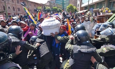 Foto / Archivo :  Marcha de féretros de Senkata termina en enfrentamientos con la policía