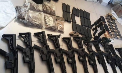 Armas de fuego secuestrados en anteriores operativos en el caso Marset