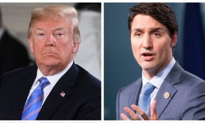 Donald Trump y Justin Trudeau. | Fuente: EFE