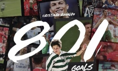 Cristiano Ronaldo anotó 801 goles.