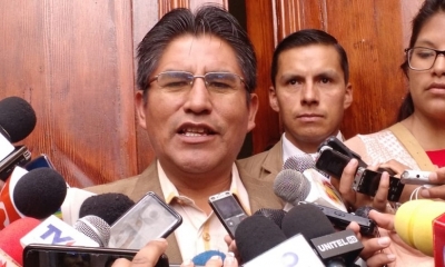 El gobernador de La Paz, Félix Patzi