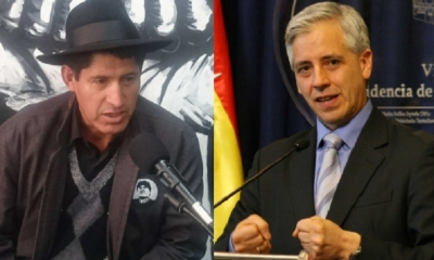 Teodoro Mamani y Álvaro García Linera/Foto. Kandire