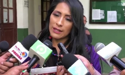 Wilma Alanoca, ministra de Culturas/Foto. MCYT
