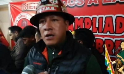 Dirigente de la COB. | @RadioTvBartolinaSisa