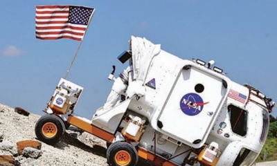 Un rover de la Nasa, en el Space Center Houston. / Foto: AFP