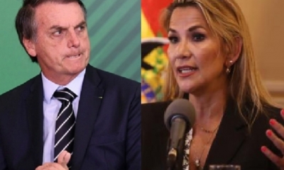 Jair Bolsonaro y Jeanine Añez/Foto. Kandire 