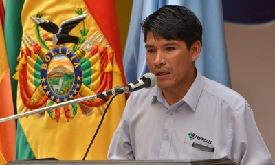 El presidente de la Cámara Agropecuaria de Cochabamba, Jazmani Medrano