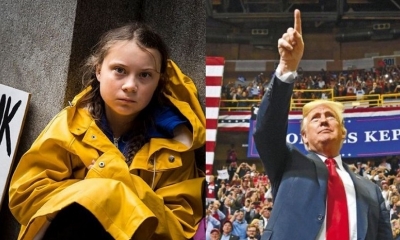 Greta Thunberg y Donald Trump