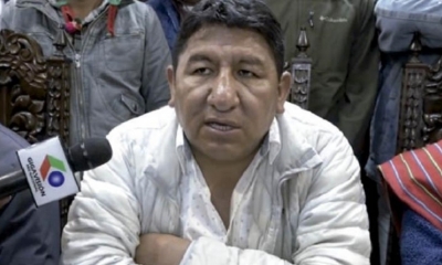 El gobernador de Potosí, Jhonny Mamani. FOTO archivo | AGENCIAS