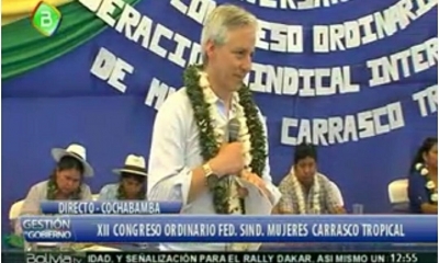 El vicepresidente Álvaro García Linera