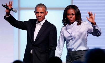 Barack y Michelle Obama. JIM YOUNG/AFP/Getty Images
