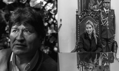 El expresidente Evo Morales y Jeanine Añez