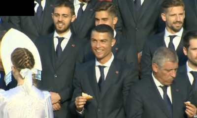 La ceremonia sorprendió a CR7/Foto. RRSS