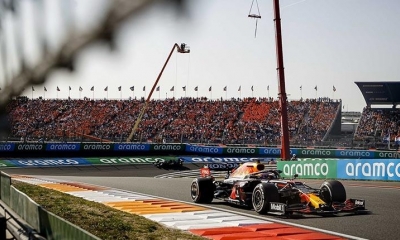 El piloto holandés Max Verstappen, en el GP de Países Bajos, este domingo. | EFE