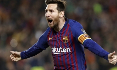 El argentino del Barcelona Lional Messi 